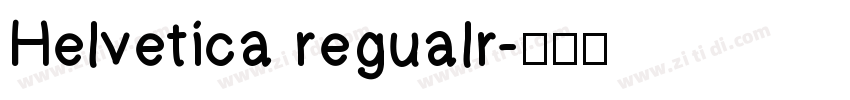 Helvetica regualr字体转换